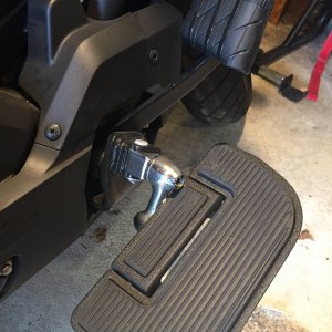 Floor Boards w/ 2" offset & home made brake pedal rubber